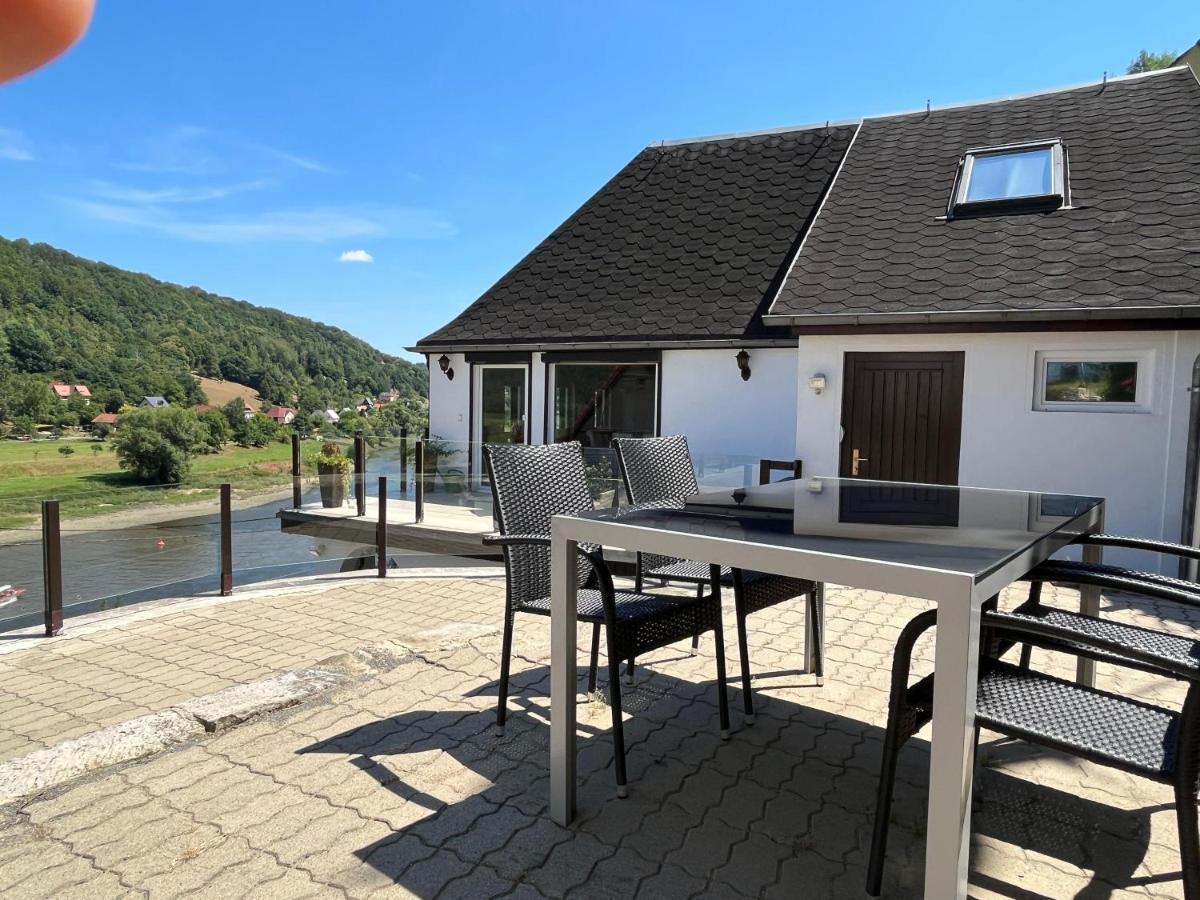 Saechsische-Schweiz-Ferienhaus-Wohnung-1-Mit-Elbblick-Sauna-Und-Kamin Königstein an der Elbe Dış mekan fotoğraf